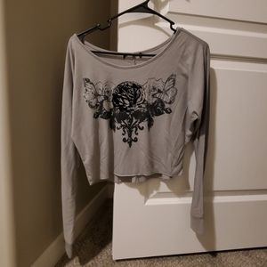 Long sleeve cropped shirt